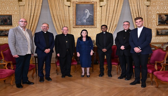 The Rector Major of the Salesians pays a courtesy visit to the President of Malta