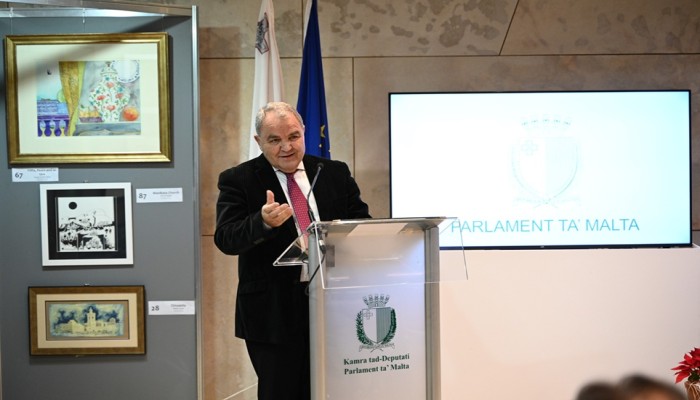 Speaker opens art exhibition supporting Dar tal-Providenza