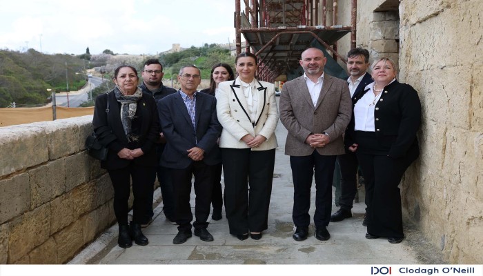 Restoration works begin on St. Nicholas Curtain at the Cottonera Lines